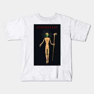 Hereditary Movie Art Paimon Statue and Charlie's Head Kids T-Shirt